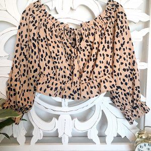 Cropped Off-the-Shoulder Top